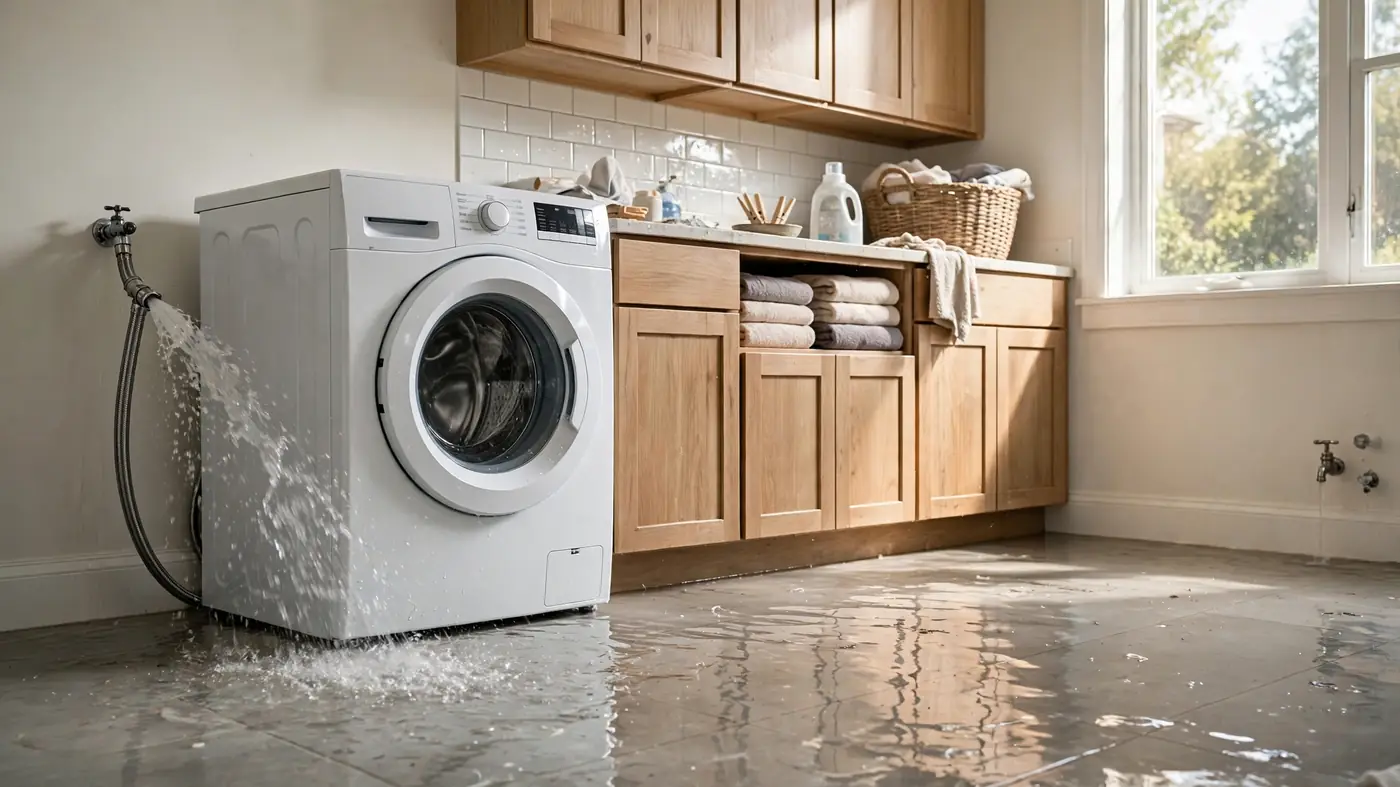 Washing machine leak