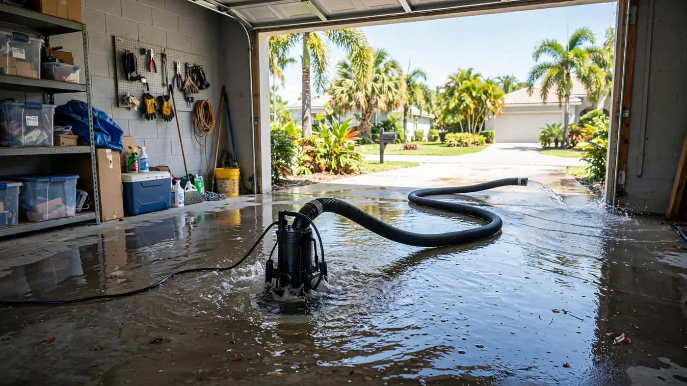 Water extraction in progress